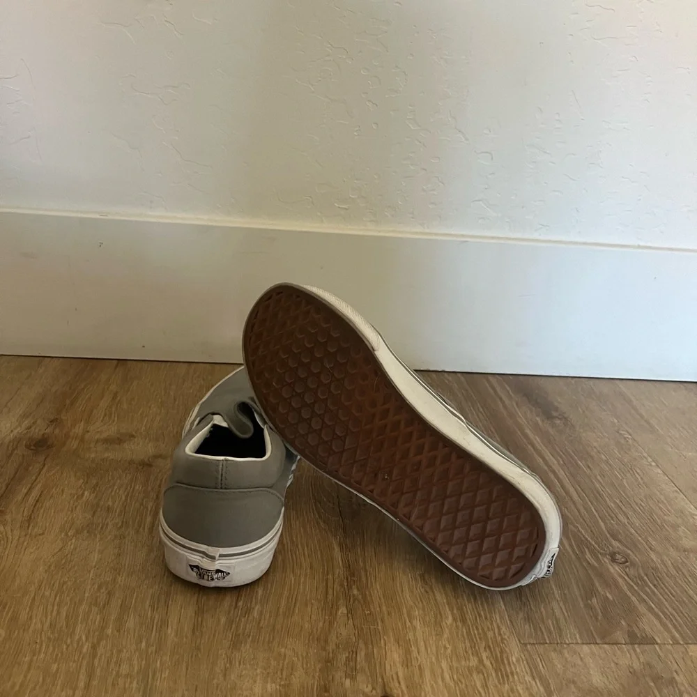 Gray Slip-On Vans - Picture 5 of 6